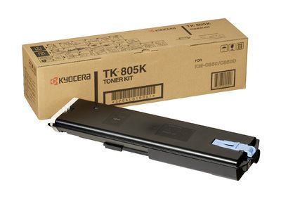 Kyocera Mita TK-805K, Toner Cartridge- Black, FS-C8008, KM C850- Original