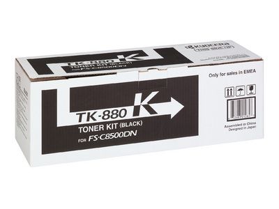 Kyocera TK880K, Toner Cartridge- Black, FS C8500- Original