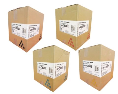 Ricoh 841784, 841785, 841786, 841787, Toner Cartridge Value Pack, MP C8002, C6502- Original