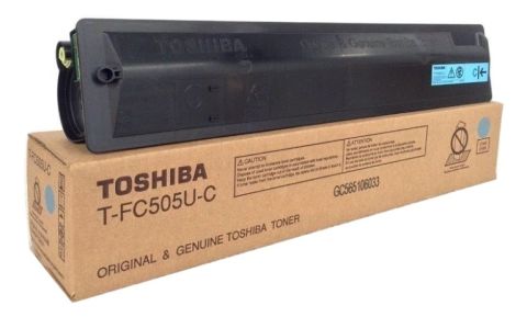 Toshiba TFC505UC, Toner Cartridge Cyan, E-Studio 2505, 3005, 3505, 4505, 5005- Original