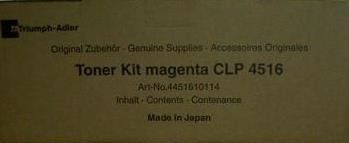 Triumph-Adler CLP4516 Toner Cartridge - Magenta Genuine (4451610114)