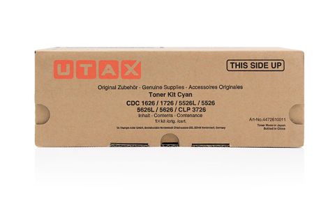 UTAX 4472610011, Toner Cartridge Cyan, CDC 1626, 1726, 5626, CLP 3726, P-C2665- Original  