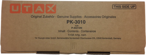 Utax PK-3010, Toner Cartridge Black, P-4531, P-4532, P-4536, P-5031, P-5032- Original