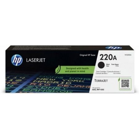 HP W2200A, 220A, Toner Cartridge Black, Laserjet Pro 4202, 4302- Original