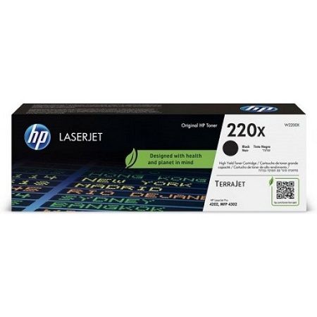 HP W2200X, 220X, Toner Cartridge HC Black, Laserjet Pro 4202, 4302- Original