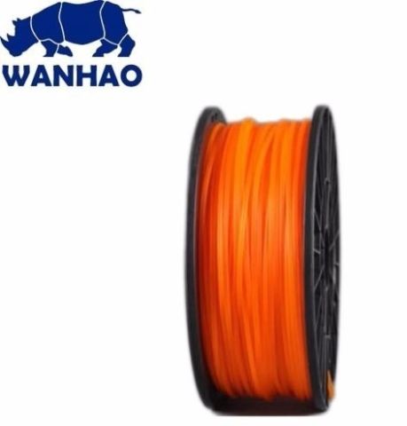 Wanhao 3D Filament PLA Orange, 3mm, 1kg