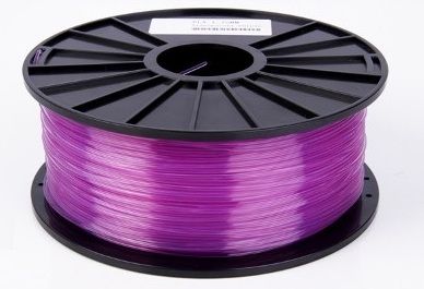 Wanhao 3D Filament PLA Translucent Purple, 3mm, 1kg
