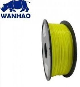 Wanhao 3D Filament PLA Yellow, 3.0mm, 1kg