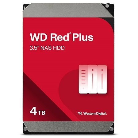 Western Digital WD40EFPX, 4TB WD Red Plus NAS Internal Hard Drive