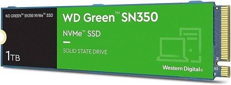Western Digital WDS100T3G0C, Green SN350 NVMe 1TB, Internal Solid State Drive