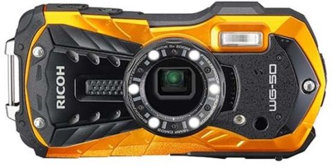 Ricoh WG-50, Waterproof Digital Compact Camera- Orange