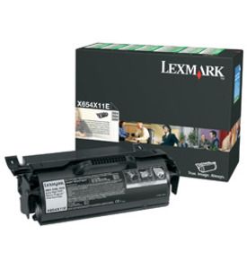 Lexmark X654X11E Toner Cartridge Extra HC Black, X654DE , X656DTE, X615, X650, X658- Genuine 