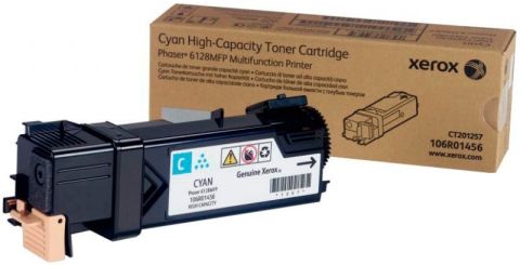Xerox 106R01456, Toner Cartridge Cyan, Phaser 6128- Original
