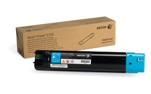Xerox 106R01523, Toner Cartridge HC Cyan, Phaser 6700- Original