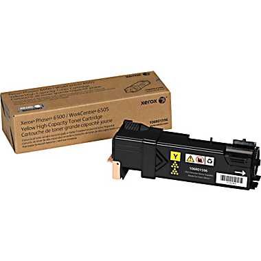 Xerox 106R01596, Toner Cartridge HC Yellow, Phaser 6500, WorkCentre 6505- Original