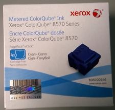 Xerox 108R00946, 4 Solid Ink Cartridge Metered Cyan, ColorQube 8570- Original