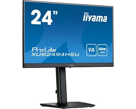 iiyama ProLite XUB2494HSU-B2, 24 inch 60Hz Height, 1920 x 1080 pixels, Adjustable Monitor