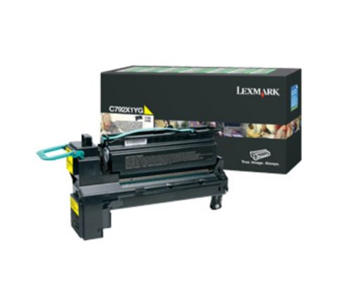 Lexmark C792X1YG, Toner Cartridge Extra HC Yellow, C792- Original